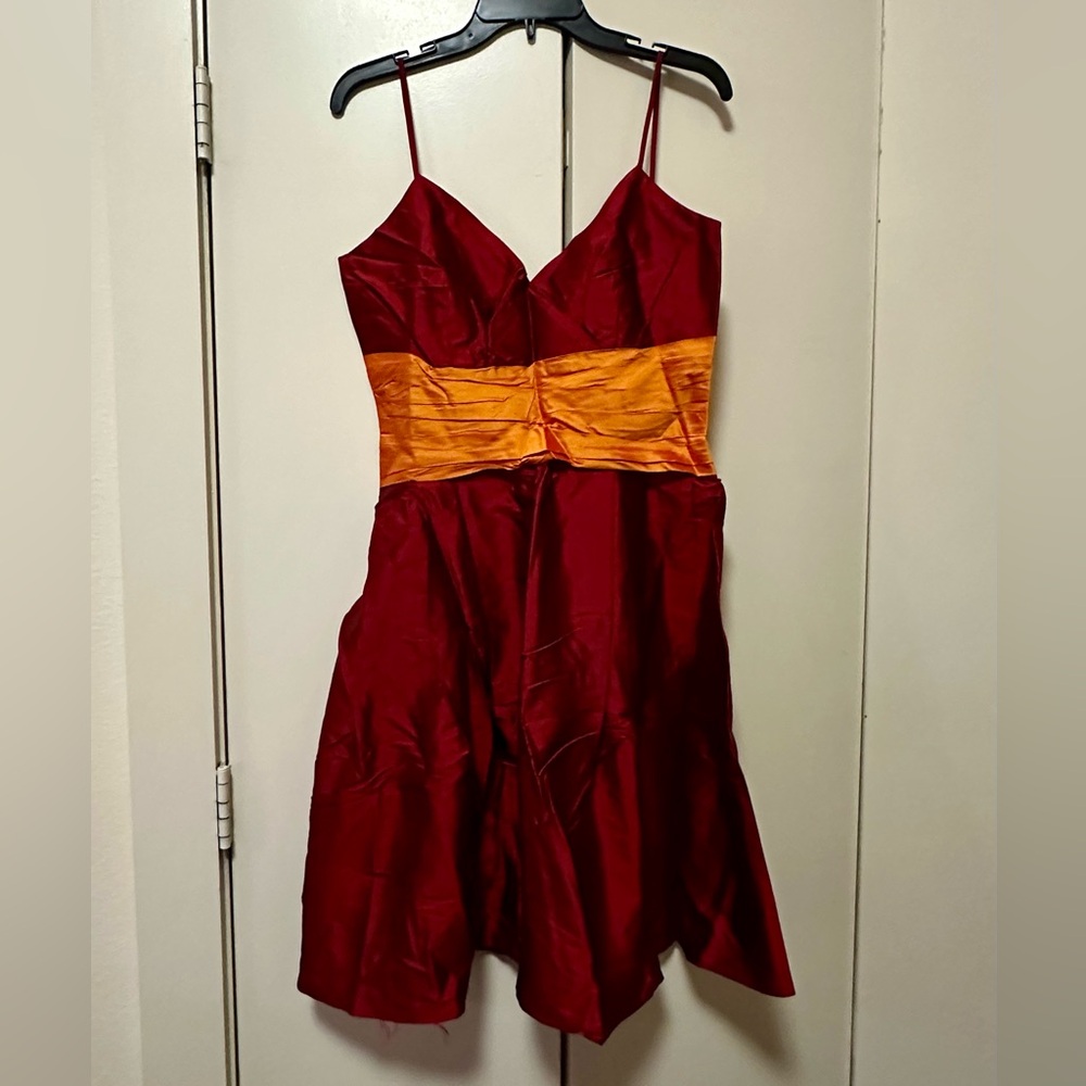 Siri Silk Shantung Spaghetti Strap Dress